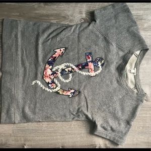Anchor short sleeve sweater